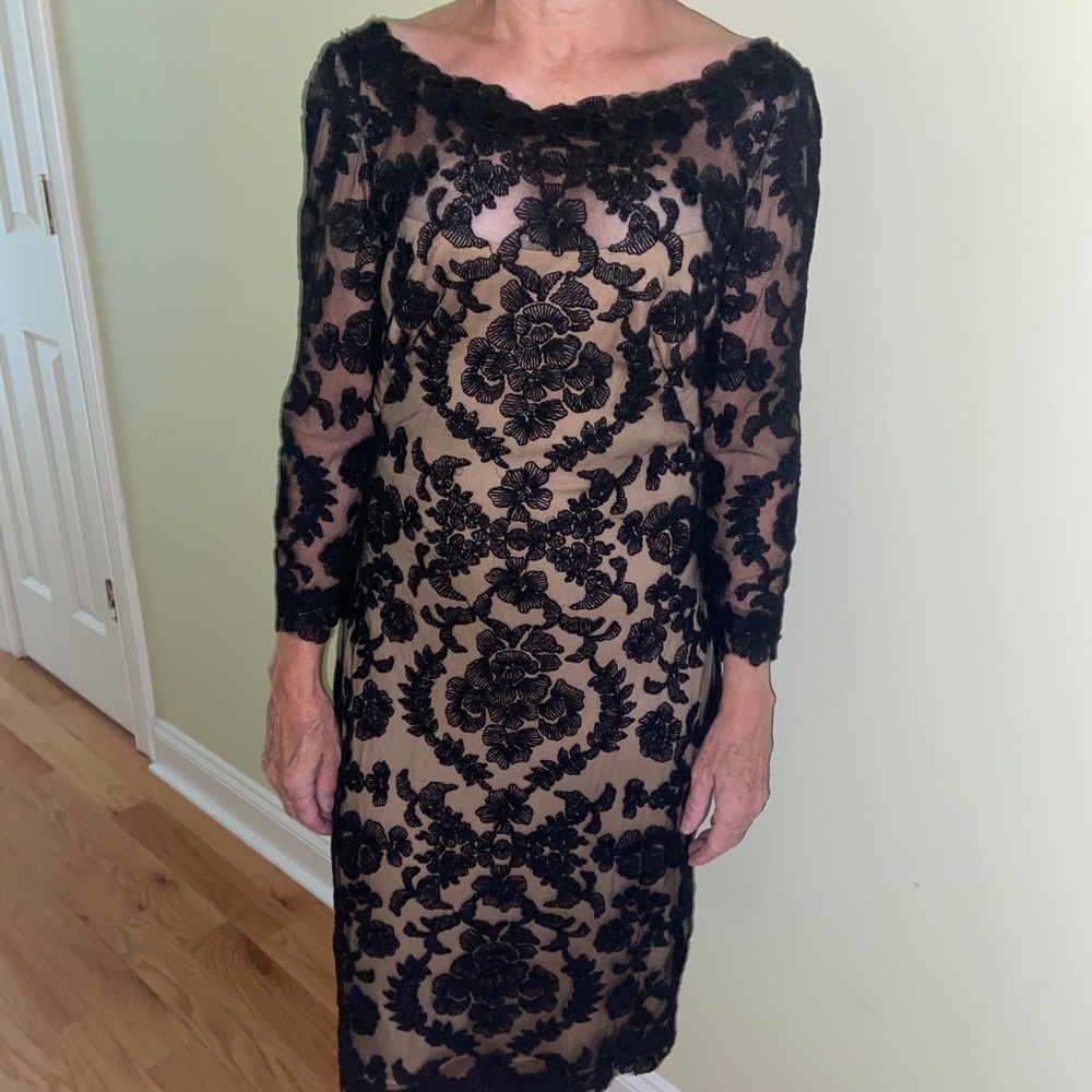 Black lace dress